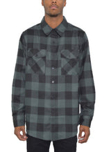 Load image into Gallery viewer, Checkered Long Sleeve Flannel Shirt