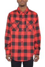 Load image into Gallery viewer, Checkered Long Sleeve Flannel Shirt