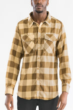 Load image into Gallery viewer, Checkered Long Sleeve Flannel Shirt