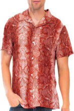 Load image into Gallery viewer, Red Snake Button Down Shirt