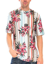 Load image into Gallery viewer, Striped Floral T-shirt