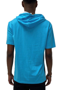 Mens Short Sleeve Hooded Tshirt