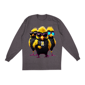 AACC Love Birds Oversized Long Sleeve Shirts