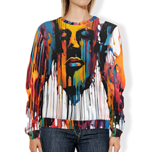 Load image into Gallery viewer, Painted Faces All-Over Print Sweatshirts