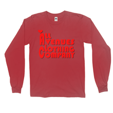 Load image into Gallery viewer, All Avenues Clothing Company RED Long Sleeve Shirts