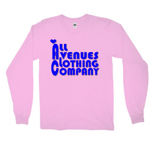 Load image into Gallery viewer, All Avenues Clothing Company Blue Love,  Long Sleeve Shirt