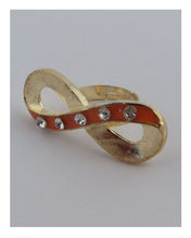 Load image into Gallery viewer, Two tone infinity adjustable ring