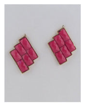 Load image into Gallery viewer, Faux stone earrings