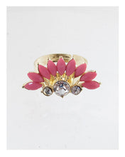 Load image into Gallery viewer, Faux stone adjustable ring