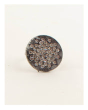 Load image into Gallery viewer, Circle w/ rhinestones adjustable ring