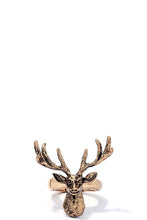 Load image into Gallery viewer, Chic modern stretchable deer ring