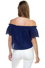 Load image into Gallery viewer, Off Shoulder Cutout Sleeve Top