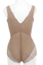 Load image into Gallery viewer, Mesh With Floral Lace Shapewear Bodysuit
