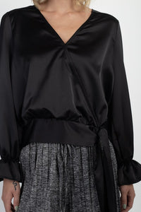 Surplice Wrap Front Top