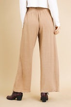 Load image into Gallery viewer, Linen Blend High Waist Paperbag Wide Leg Pant