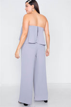 Load image into Gallery viewer, Plus Size Off-the-shoulder Flounce Wide Leg Jumpsuit