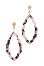 Load image into Gallery viewer, Acetate Moroccan Shape Post Drop Earring