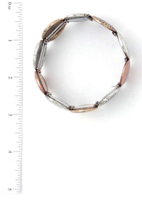 Oval Metal Stretch Bracelet
