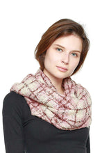 Load image into Gallery viewer, Soft Plaid Infinity Scarf