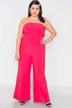 Load image into Gallery viewer, Plus Size Buckle Cut-out Sleeveless Wide Leg Jumpsuit