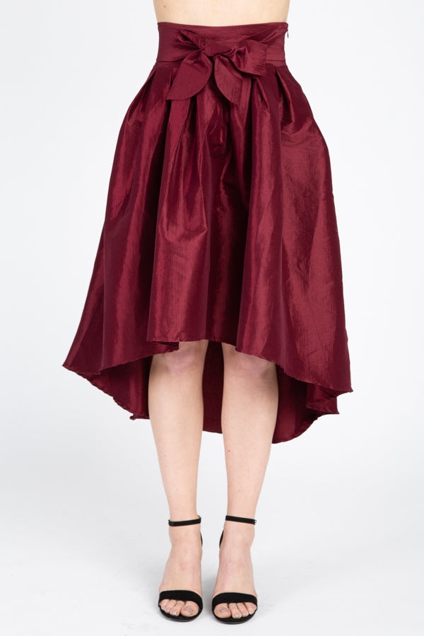 Taffeta High-low Skirt