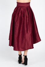 Load image into Gallery viewer, Taffeta High-low Skirt