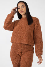 Load image into Gallery viewer, Faux Fur Cropped Top &amp; Elasticized Pants