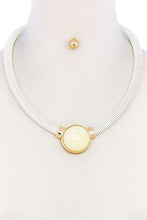 Load image into Gallery viewer, Stylish Modern Choker Necklace And Earring Set