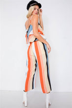Load image into Gallery viewer, Layered Flounce Cami Strap Flare Leg Jumpsuit