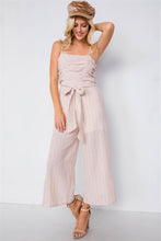 Load image into Gallery viewer, Spaghetti Strap Striped Jumpsuit