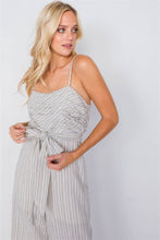 Load image into Gallery viewer, Spaghetti Strap Striped Jumpsuit