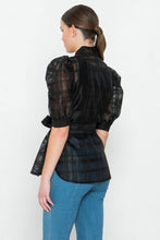 Load image into Gallery viewer, A See-thru Mini Length Organza Top