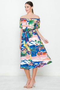 A Printed Woven Dress