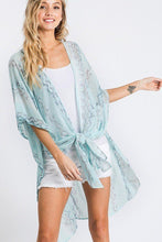 Load image into Gallery viewer, Chiffon Patterned Open Front Kimono