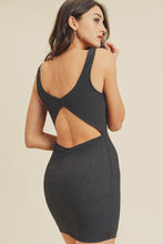 Load image into Gallery viewer, Open Back Plunging V-neck Bodycon Dress