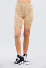 Load image into Gallery viewer, Twisted Effect Bermuda Length Sweater Shorts