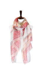 Load image into Gallery viewer, Striped Lurex Oblong Scarf