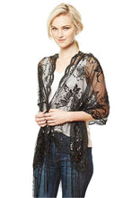 Load image into Gallery viewer, Flower Sequin Party Shawl Scarf