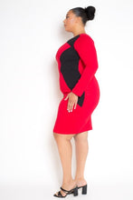 Load image into Gallery viewer, Colorblock Bodycon Dress