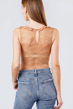 Load image into Gallery viewer, Sleeveless Surplice W/ruffle Lace Bodysuit