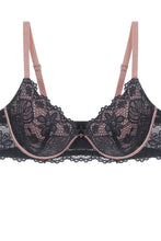 Load image into Gallery viewer, Two Tone Floral Lace Push Up Bra