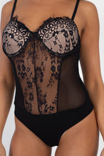 Load image into Gallery viewer, Sheer Mesh Lace Teddy