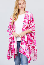 Load image into Gallery viewer, Slide Slit Print Kimono Cardigan