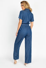 Load image into Gallery viewer, Button Front Elasticized Waist Jumpsuit