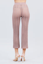 Load image into Gallery viewer, Flare Long Fishnet Sweater Pants