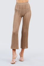 Load image into Gallery viewer, Flare Long Fishnet Sweater Pants