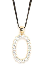 Load image into Gallery viewer, Rhinestone Oval Shape Pendant Necklace