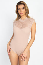 Load image into Gallery viewer, Pointelle Knit Mock Neck Bodysuit