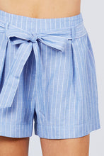 Load image into Gallery viewer, Waist Bow Tie Y/d Stripe Short Pants