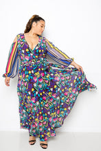 Load image into Gallery viewer, Multi Print Chiffon Maxi Dress